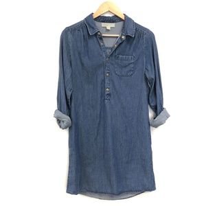 michael kors denim shirt dress
